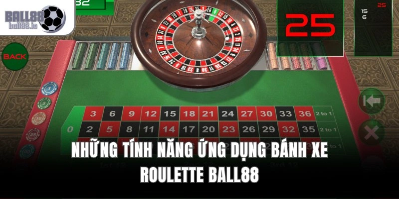 Những tính năng ứng dụng bánh xe Roulette Ball88